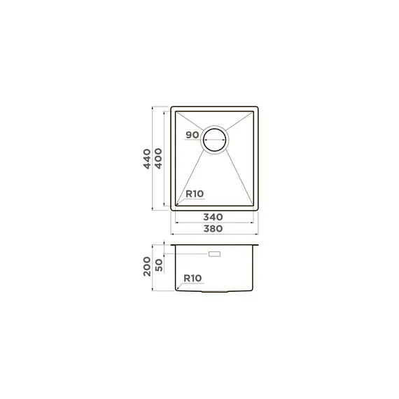 КУХОННАЯ МОЙКА OMOIKIRI TAKI 38-U/IF-LG НЕРЖ.СТАЛЬ/СВЕТЛОЕ ЗОЛОТО