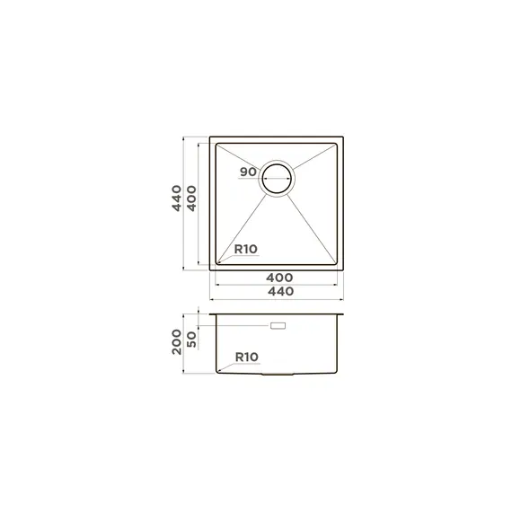 КУХОННАЯ МОЙКА OMOIKIRI TAKI 44-U/IF-GB НЕРЖ.СТАЛЬ/ГРАФИТ