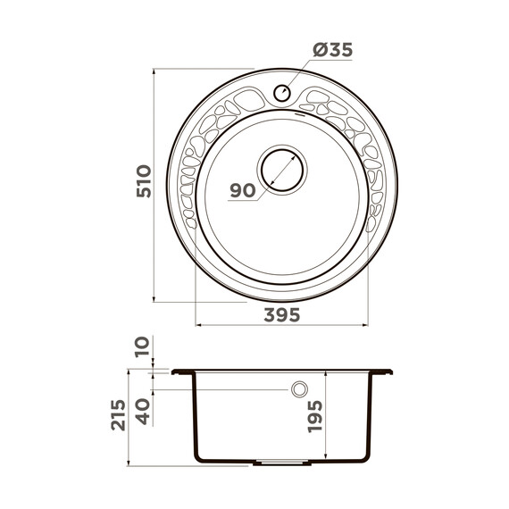 КУХОННАЯ МОЙКА OMOIKIRI TOVADA 51-BE ARTGRANIT/ВАНИЛЬ