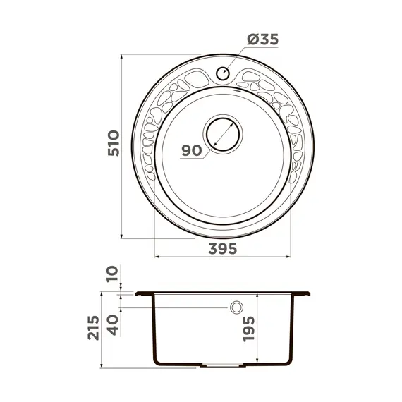 КУХОННАЯ МОЙКА OMOIKIRI TOVADA 51-BE ARTGRANIT/ВАНИЛЬ