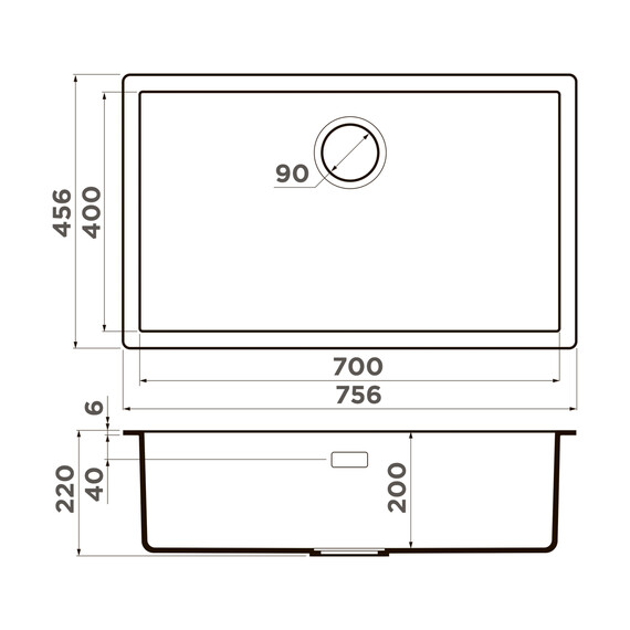 КУХОННАЯ МОЙКА OMOIKIRI YAMAKAWA 75-U/I-WH ARTCERAMIC/БЕЛЫЙ