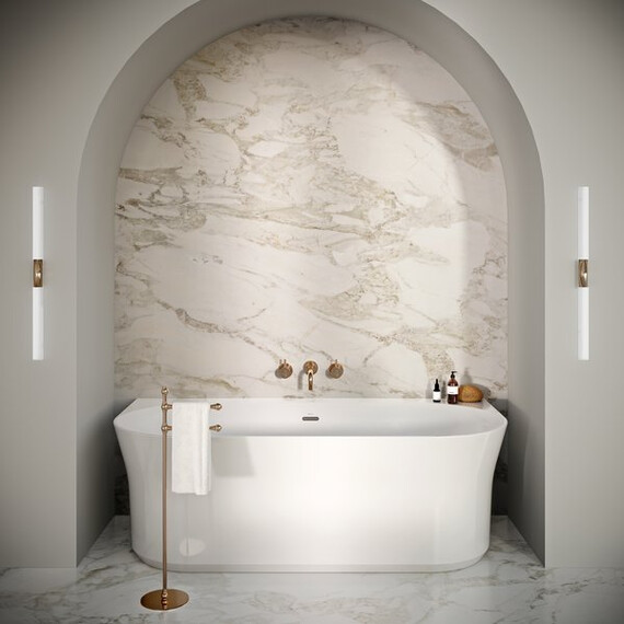 АКРИЛОВАЯ ВАННА RAVAK YPSILON WALL 1780X860 БЕЛАЯ (ЧЕРНЫЙ СЛИВ)