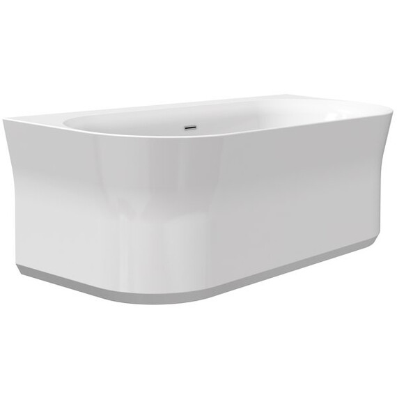 АКРИЛОВАЯ ВАННА RAVAK YPSILON WALL 1780X860 БЕЛАЯ (ЧЕРНЫЙ СЛИВ)