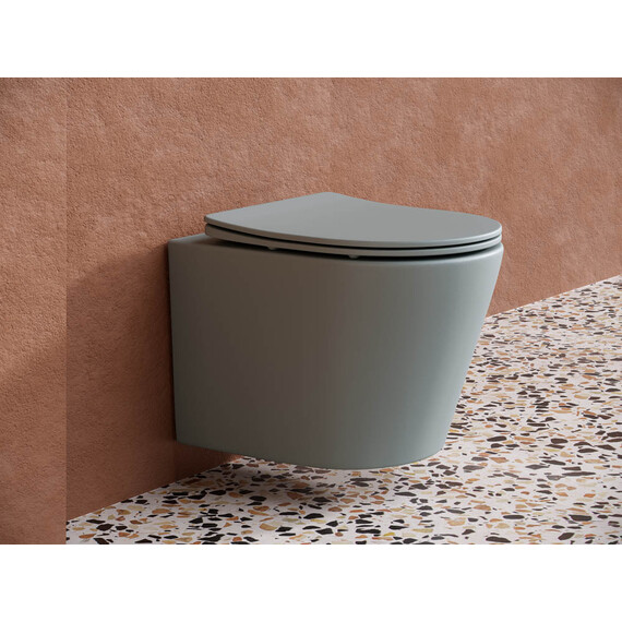 ПОДВЕСНОЙ УНИТАЗ BALEARICA CERAMICA NOVA RIMLESS АНТРАЦИТ МАТОВЫЙ