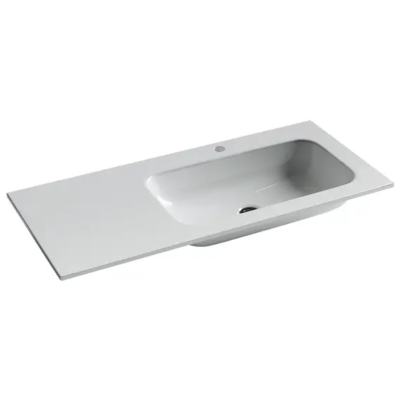 УМЫВАЛЬНИК НАКЛАДНОЙ ПРЯМОУГОЛЬНЫЙ CERAMICA NOVA ELEMENT 1010X457X137 ММ, ЧАША СПРАВА