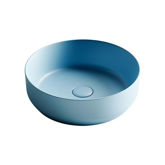 УМЫВАЛЬНИК ЧАША НАКЛАДНАЯ CERAMICA NOVA ELEMENT 390*390*120ММ ГОЛУБОЙ МАТОВЫЙ