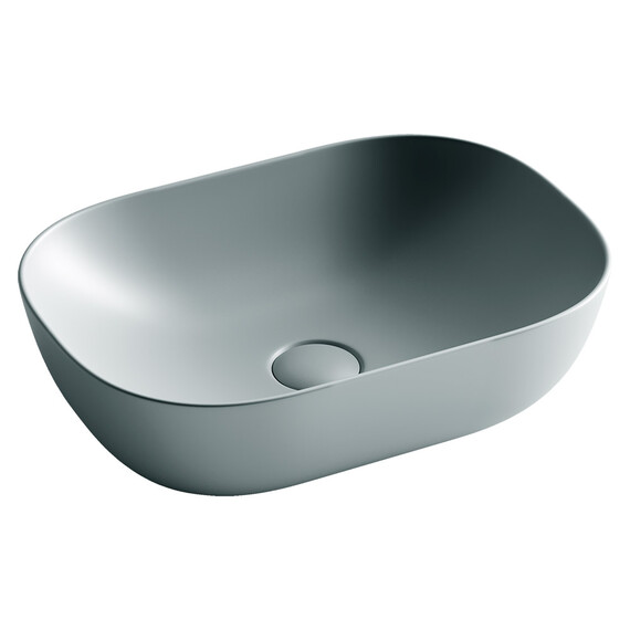 УМЫВАЛЬНИК ЧАША НАКЛАДНАЯ ПРЯМОУГОЛЬНАЯ CERAMICA NOVA ELEMENT 455X325X135 ММ АНТРАЦИТ МАТОВЫЙ