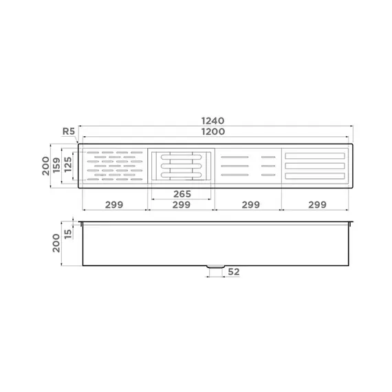 ВСТРАИВАЕМАЯ СУШКА ДЛЯ ПОСУДЫ OMOIKIRI DRY-01-LG	