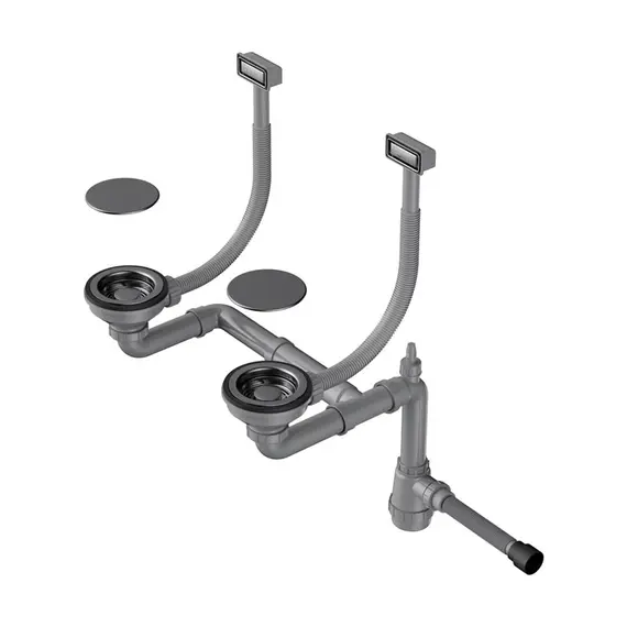 СИФОН ДЛЯ КУХОННОЙ МОЙКИ OMOIKIRI WK-2C-GM