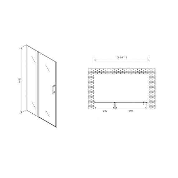 ДУШЕВАЯ ДВЕРЬ ABBER SONNENSTRAND AG04110S