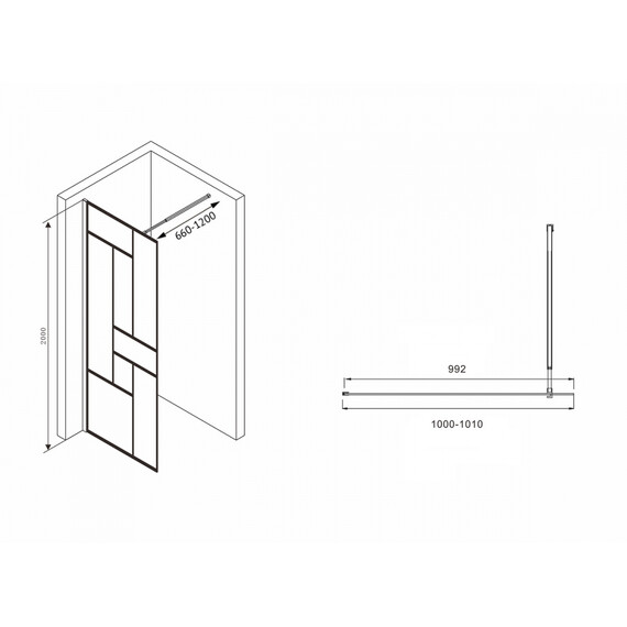 ДУШЕВАЯ ПЕРЕГОРОДКА ABBER IMMER OFFEN AG63100B8