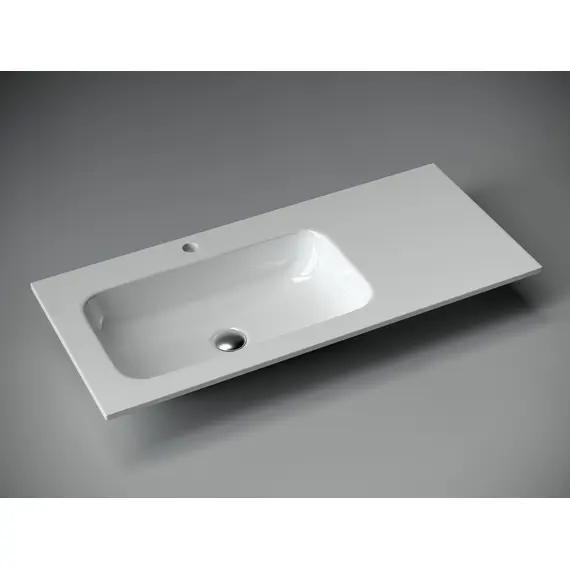 УМЫВАЛЬНИК НАКЛАДНОЙ ПРЯМОУГОЛЬНЫЙ CERAMICA NOVA ELEMENT 1010X457X137 ММ, ЧАША СЛЕВА