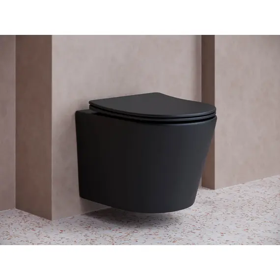 ПОДВЕСНОЙ УНИТАЗ BALEARICA CERAMICA NOVA RIMLESS ЧЕРНЫЙ МАТОВЫЙ