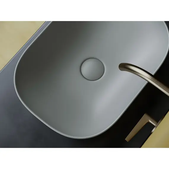 УМЫВАЛЬНИК ЧАША НАКЛАДНАЯ ПРЯМОУГОЛЬНАЯ CERAMICA NOVA ELEMENT 455X325X135 ММ АНТРАЦИТ МАТОВЫЙ