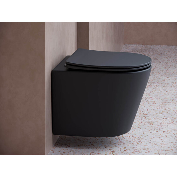 ПОДВЕСНОЙ УНИТАЗ BALEARICA CERAMICA NOVA RIMLESS ЧЕРНЫЙ МАТОВЫЙ