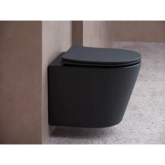 ПОДВЕСНОЙ УНИТАЗ BALEARICA CERAMICA NOVA RIMLESS ЧЕРНЫЙ МАТОВЫЙ
