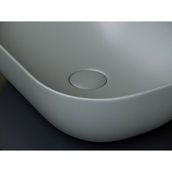 УМЫВАЛЬНИК ЧАША НАКЛАДНАЯ ПРЯМОУГОЛЬНАЯ CERAMICA NOVA ELEMENT 455X325X135 ММ АНТРАЦИТ МАТОВЫЙ