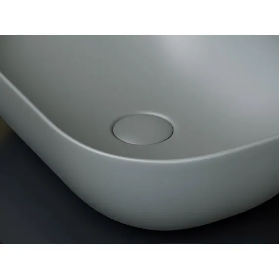 УМЫВАЛЬНИК ЧАША НАКЛАДНАЯ ПРЯМОУГОЛЬНАЯ CERAMICA NOVA ELEMENT 455X325X135 ММ АНТРАЦИТ МАТОВЫЙ