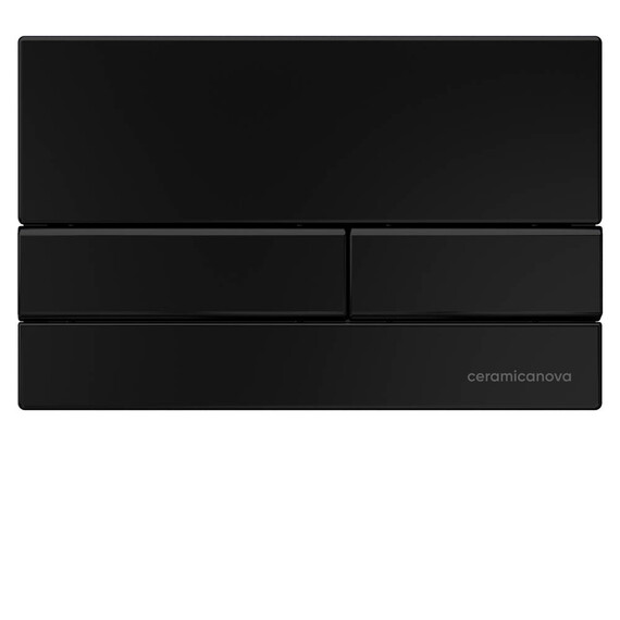 СИСТЕМА ИНСТАЛЛЯЦИИ ДЛЯ УНИТАЗОВ CERAMICA NOVA ENVISION С КНОПКОЙ СМЫВА FLAT ЦВЕТ ЧЕРНЫЙ МАТОВЫЙ, КРЕПЛЕНИЯМИ