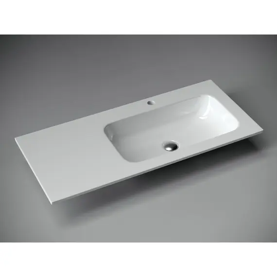 УМЫВАЛЬНИК НАКЛАДНОЙ ПРЯМОУГОЛЬНЫЙ CERAMICA NOVA ELEMENT 1010X457X137 ММ, ЧАША СПРАВА