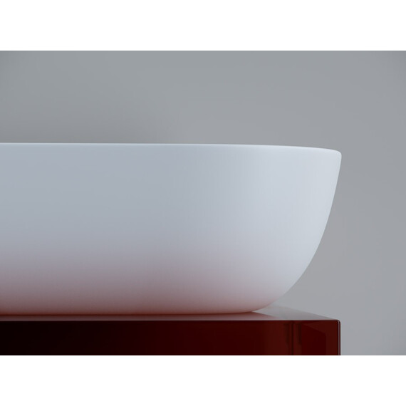 УМЫВАЛЬНИК ЧАША НАКЛАДНАЯ ПРЯМОУГОЛЬНАЯ CERAMICA NOVA ELEMENT 455X325X135 ММ БЕЛАЯ