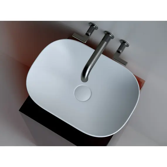 УМЫВАЛЬНИК ЧАША НАКЛАДНАЯ ПРЯМОУГОЛЬНАЯ CERAMICA NOVA ELEMENT 455X325X135 ММ БЕЛАЯ