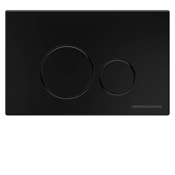 СИСТЕМА ИНСТАЛЛЯЦИИ ДЛЯ УНИТАЗОВ CERAMICA NOVA ENVISION С КНОПКОЙ СМЫВА ROUND ЦВЕТ ЧЁРНЫЙ МАТОВЫЙ И КРЕПЛЕНИЯМИ