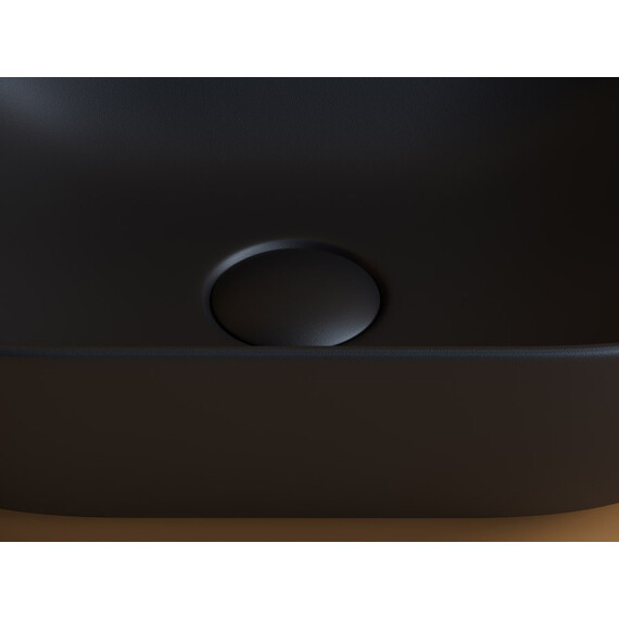 УМЫВАЛЬНИК ЧАША НАКЛАДНАЯ ПРЯМОУГОЛЬНАЯ CERAMICA NOVA ELEMENT 455X325X135 ММ ЧЕРНАЯ МАТОВАЯ