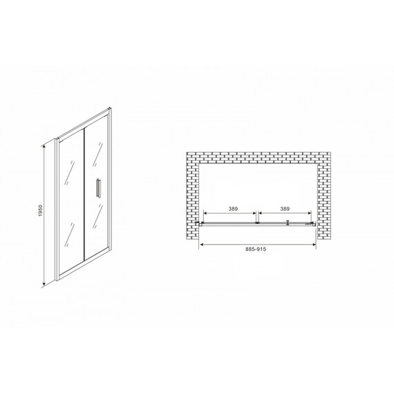 ДУШЕВАЯ ДВЕРЬ ABBER SONNENSTRAND AG07090B