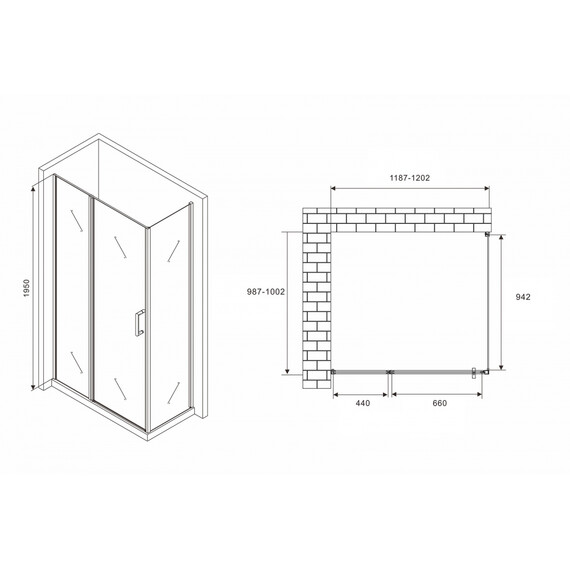 ДУШЕВОЙ УГОЛОК ABBER SONNENSTRAND AG04120S-S100