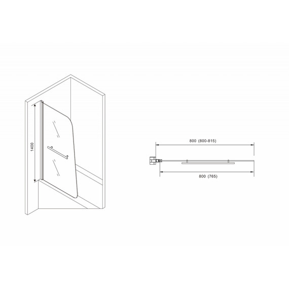 ШТОРКА НА ВАННУ ABBER EWIGES WASSER AG50080B