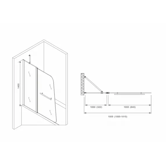 ШТОРКА НА ВАННУ ABBER EWIGES WASSER AG50100B