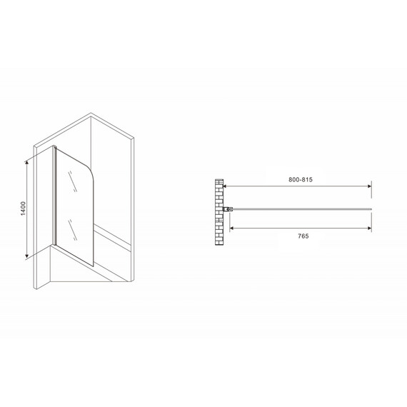 ШТОРКА НА ВАННУ ABBER EWIGES WASSER AG52080