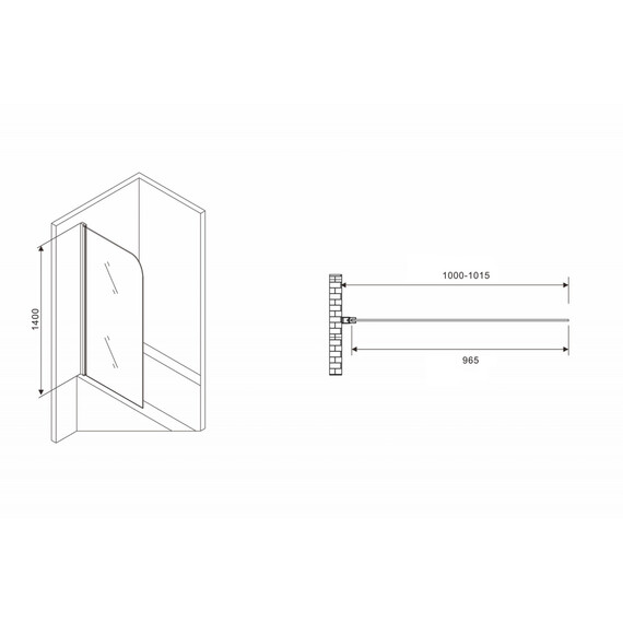 ШТОРКА НА ВАННУ ABBER EWIGES WASSER AG52100B