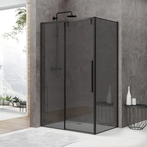 ДУШЕВОЙ УГОЛОК BLACK & WHITE STELLAR WIND S898 BLACK-GREY 90X120X195