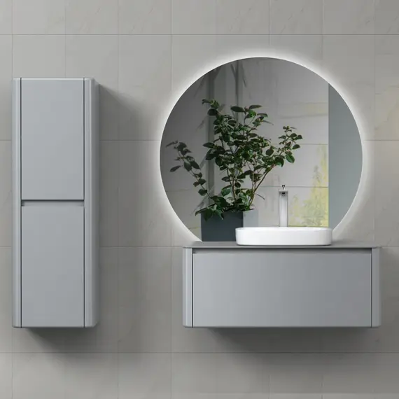 ТУМБА С РАКОВИНОЙ BLACK & WHITE U915.1000 BLUM МЕТАЛЛИЧЕСКИЙ ЯЩИК И КЕРАМОГРАНИТ РАКОВИНА 100X54.5X40