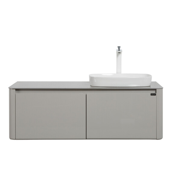 ТУМБА С РАКОВИНОЙ BLACK & WHITE U915.1200R BLUM МЕТАЛЛИЧЕСКИЙ ЯЩИК И КЕРАМОГРАНИТ РАКОВИНА 120X54.5X40