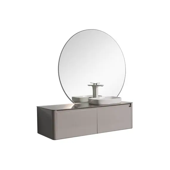 ТУМБА С РАКОВИНОЙ BLACK & WHITE U915.1400R BLUM МЕТАЛЛИЧЕСКИЙ ЯЩИК И КЕРАМОГРАНИТ РАКОВИНА 140X54.5X40