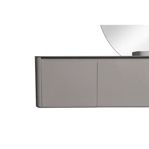 ТУМБА С РАКОВИНОЙ BLACK & WHITE U915.1400R BLUM МЕТАЛЛИЧЕСКИЙ ЯЩИК И КЕРАМОГРАНИТ РАКОВИНА 140X54.5X40