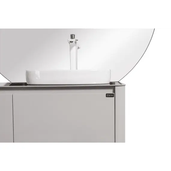 ТУМБА С РАКОВИНОЙ BLACK & WHITE U915.1600R BLUM МЕТАЛЛИЧЕСКИЙ ЯЩИК И КЕРАМОГРАНИТ РАКОВИНА 159.4X54.5X40