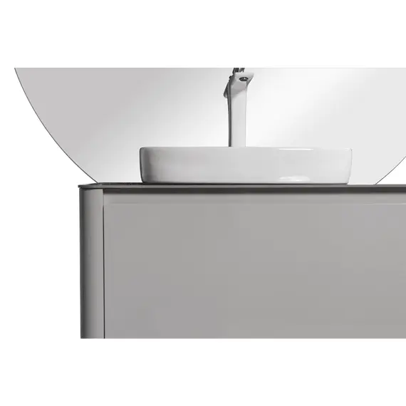 ТУМБА С РАКОВИНОЙ BLACK & WHITE U915.1400L BLUM МЕТАЛЛИЧЕСКИЙ ЯЩИКИ И КЕРАМОГРАНИТ РАКОВИНА 140X54.5X40