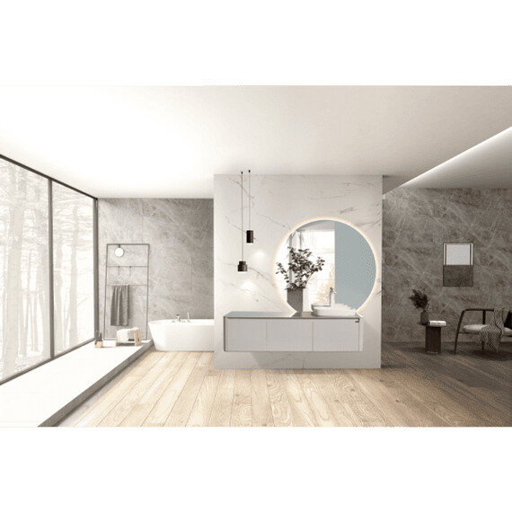 ТУМБА С РАКОВИНОЙ BLACK & WHITE U915.1600R BLUM МЕТАЛЛИЧЕСКИЙ ЯЩИК И КЕРАМОГРАНИТ РАКОВИНА 159.4X54.5X40