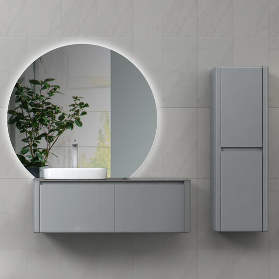 ТУМБА С РАКОВИНОЙ BLACK & WHITE U915.1200L BLUM МЕТАЛЛИЧЕСКИЙ ЯЩИК И КЕРАМОГРАНИТ РАКОВИНА 120X54.5X40