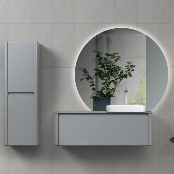 ТУМБА С РАКОВИНОЙ BLACK & WHITE U915.1200R BLUM МЕТАЛЛИЧЕСКИЙ ЯЩИК И КЕРАМОГРАНИТ РАКОВИНА 120X54.5X40