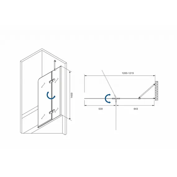 ШТОРКА НА ВАННУ ABBER EWIGES WASSER AG51120