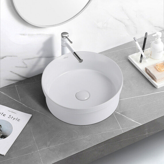 РАКОВИНА НАКЛАДНАЯ ABBER BEQUEM AC2103 БЕЛАЯ