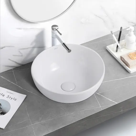 РАКОВИНА НАКЛАДНАЯ ABBER BEQUEM AC2105 БЕЛАЯ