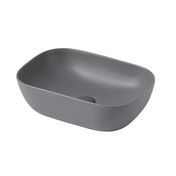 РАКОВИНА НАКЛАДНАЯ ABBER RECHTECK AC2200MG СЕРАЯ МАТОВАЯ