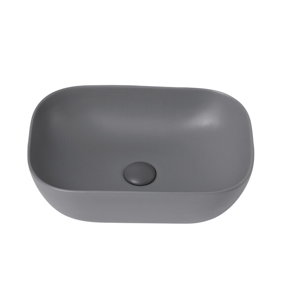 РАКОВИНА НАКЛАДНАЯ ABBER RECHTECK AC2200MG СЕРАЯ МАТОВАЯ