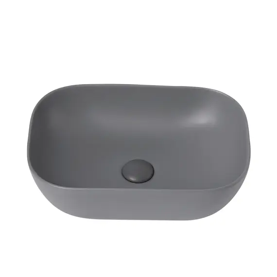 РАКОВИНА НАКЛАДНАЯ ABBER RECHTECK AC2200MG СЕРАЯ МАТОВАЯ